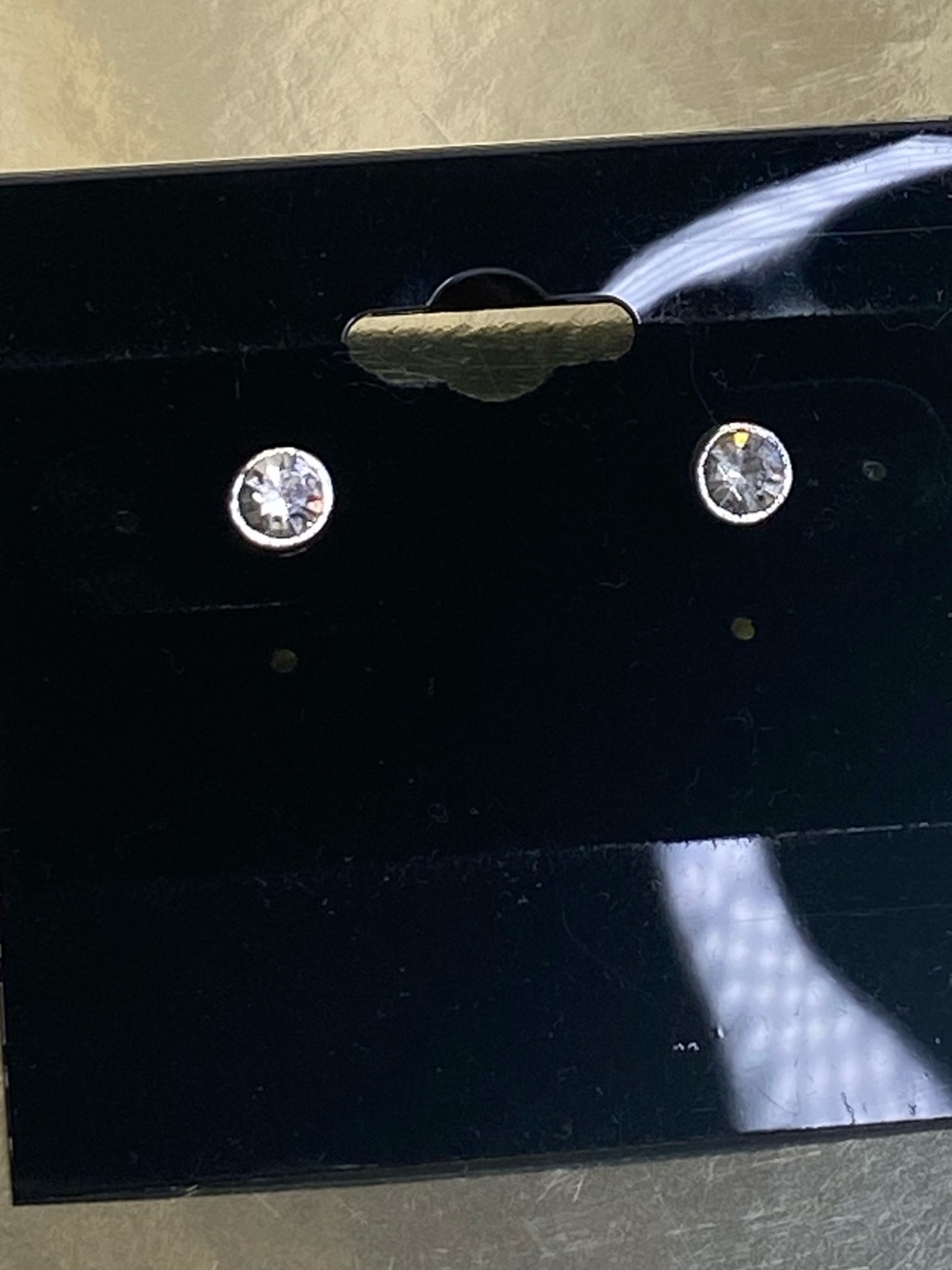 Bezel Set Diamond Studs